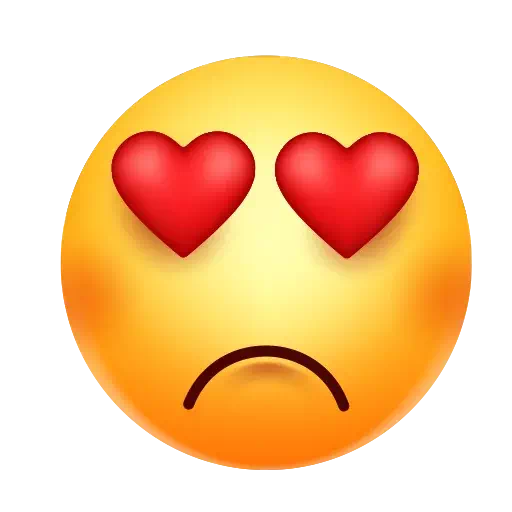 Herzaugen Emoji PNG-Datei