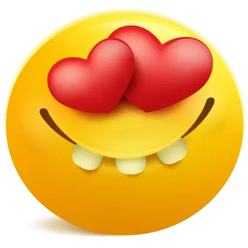 Herz Augen emoji PNG Bild
