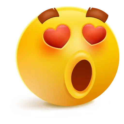 Ojos corazón emoji PNG transparente