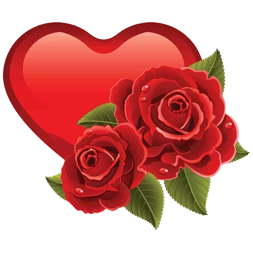 Heart Rose Transparent PNG