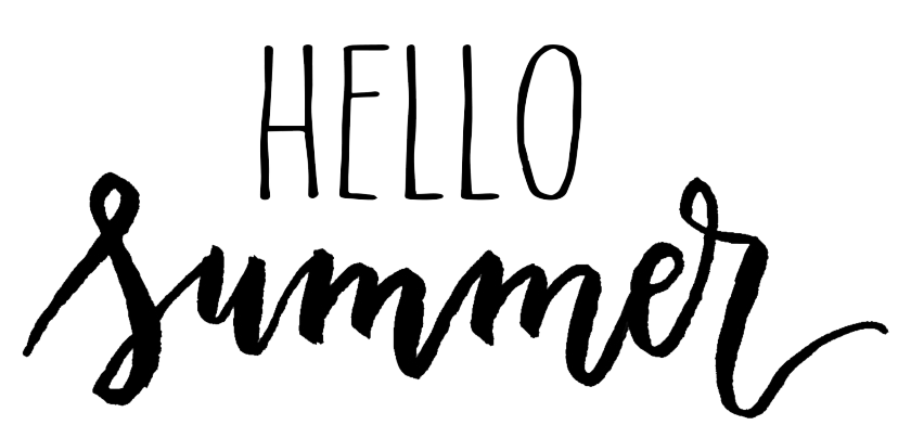 Hello Summer Word PNG File