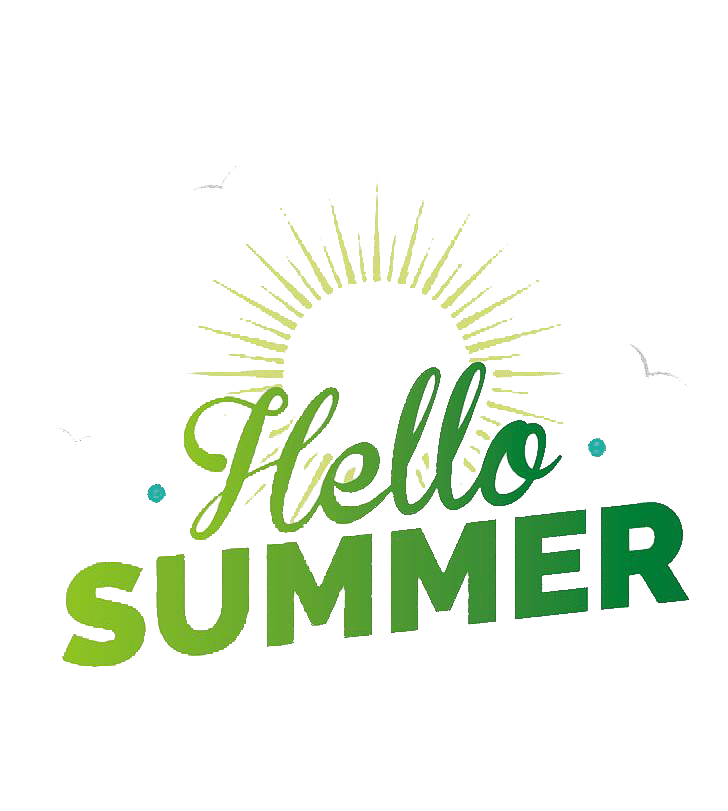 Hello Summer Word PNG HD