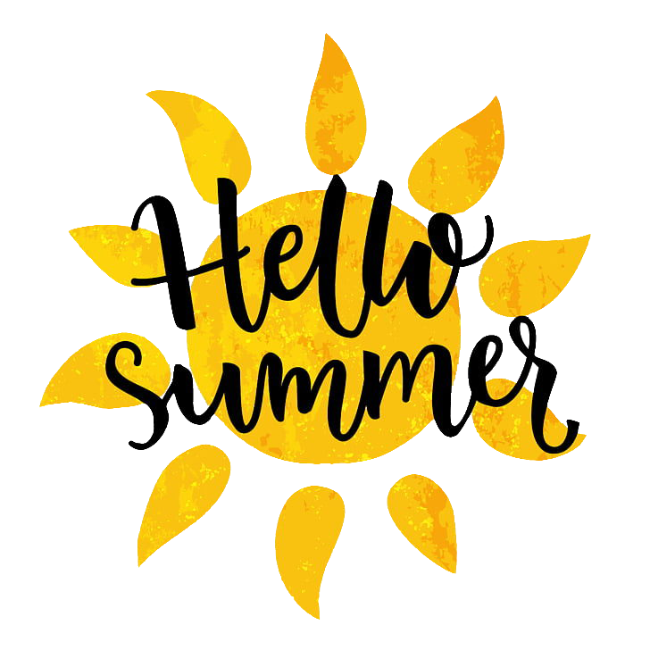 Hello Summer Word PNG Image