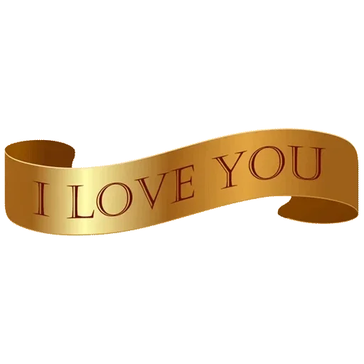 I Love You Word PNG Clipart