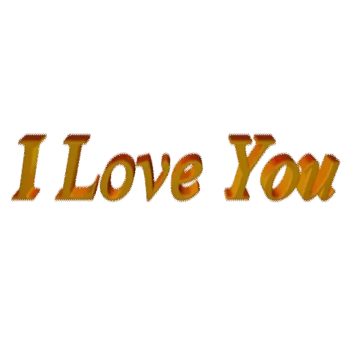 I Love You Word Transparent PNG