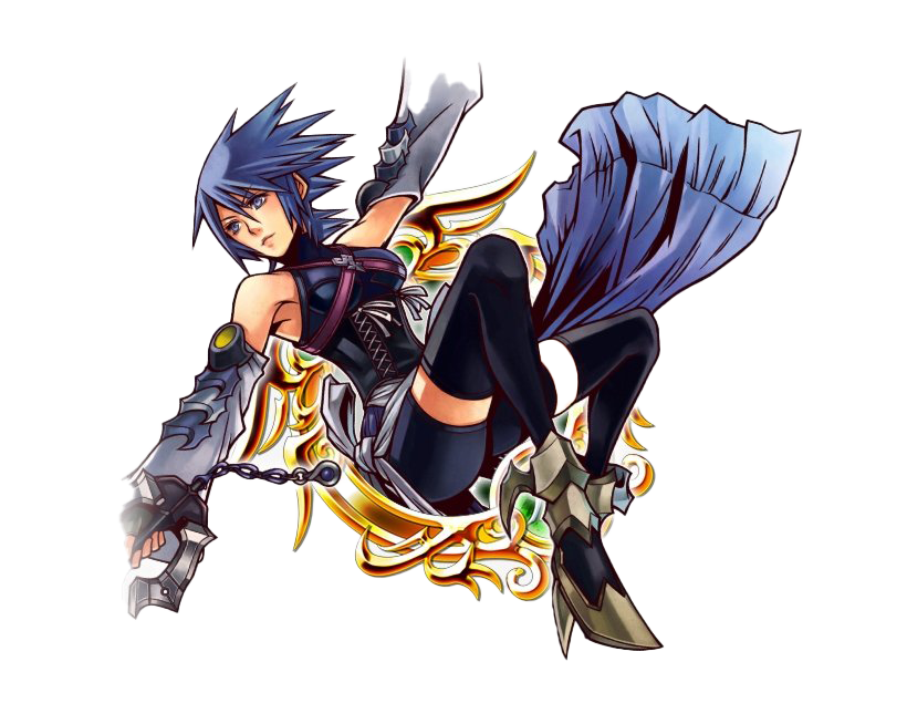 Kingdom Hearts Aqua Transparent Background