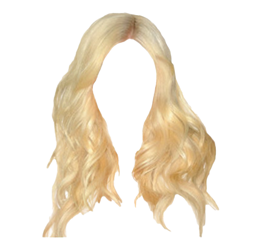 Long Blonde Hair PNG Transparent Image