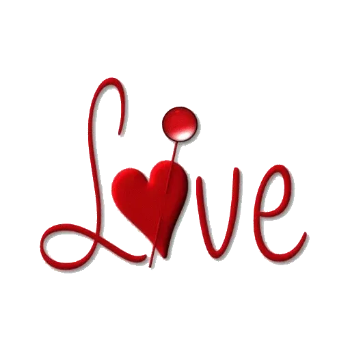 Love Word Text PNG Transparent Picture
