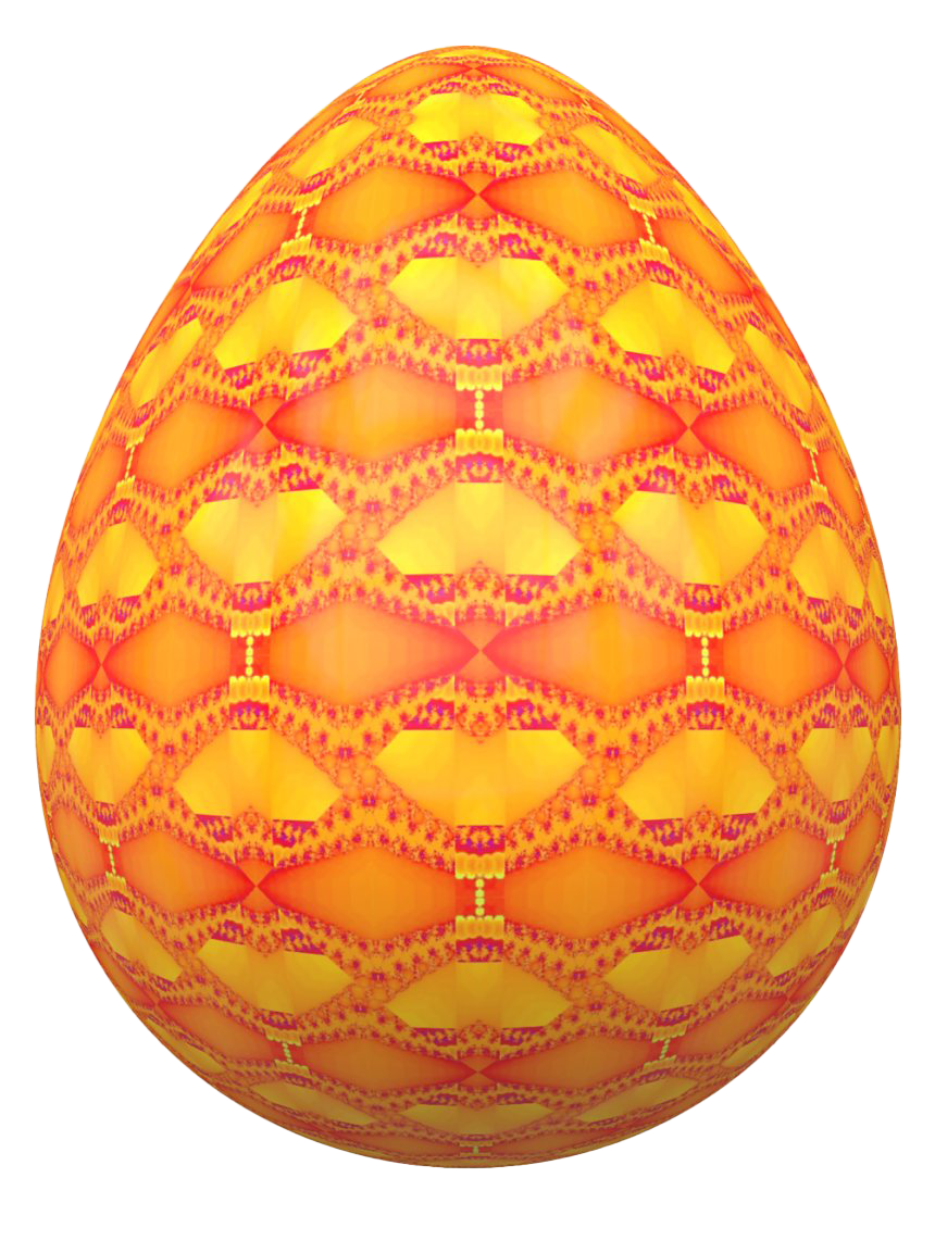 Orange Easter Egg PNG Photos