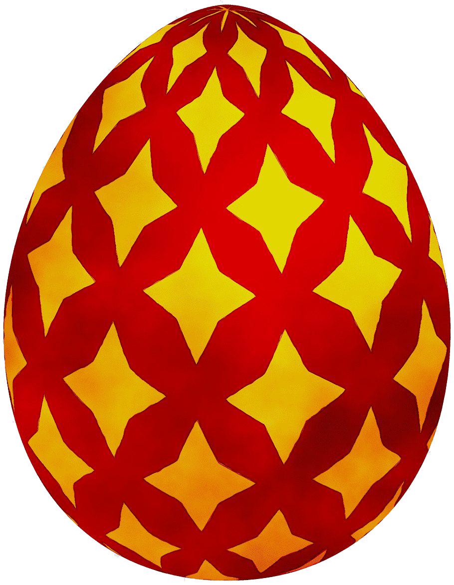 Huevo de Pascua naranja PNG transparente