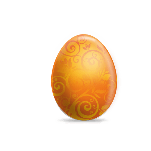 Fondo transparente de huevo de Pascua naranja