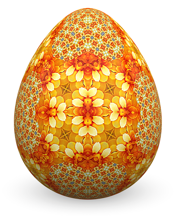Imágenes transparentes de huevo de Pascua naranja PNG