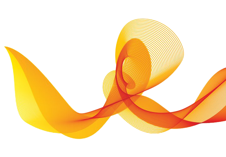 Оранжевая волна PNG фоновое изображение