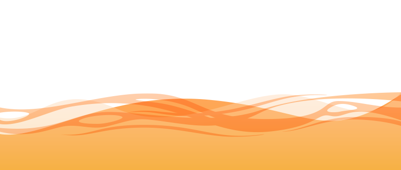 Imagem transparente de onda laranja PNG