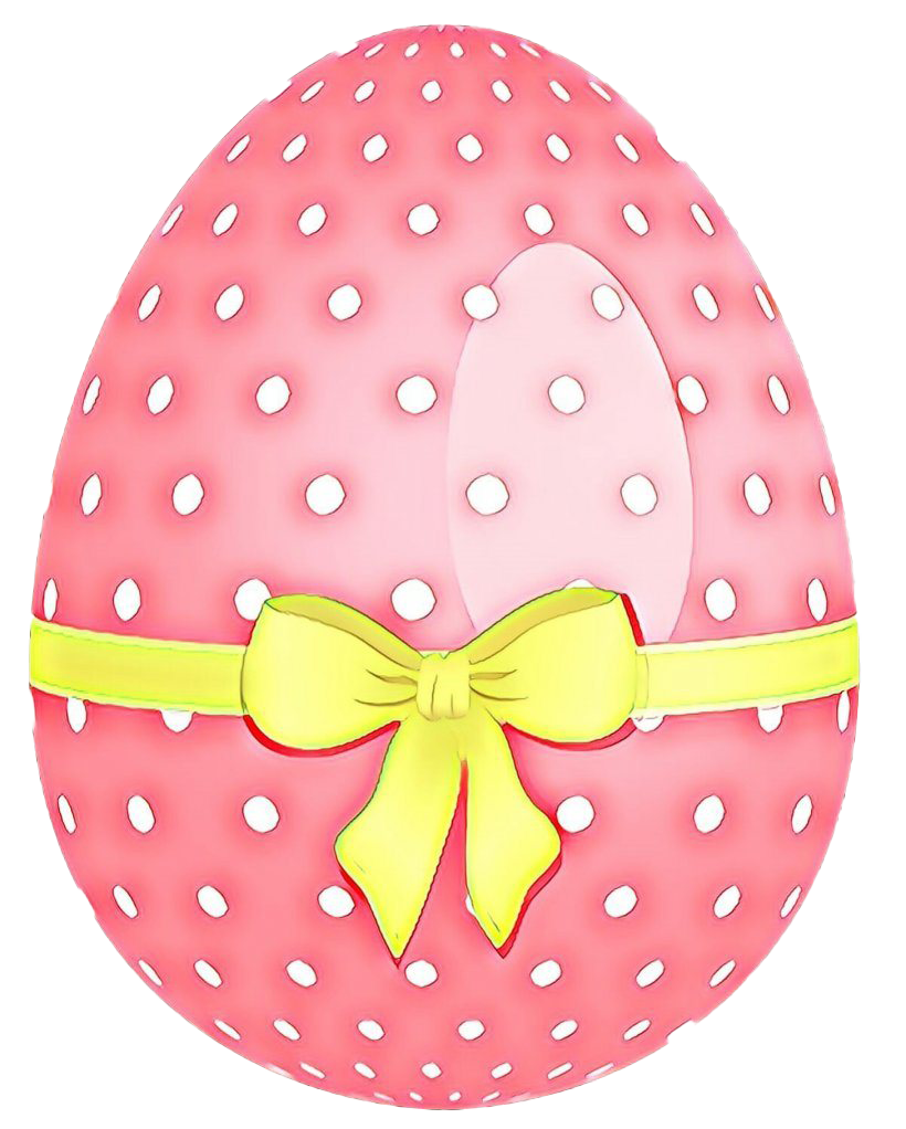 Imagen de fondo PNG de huevo de Pascua rosa
