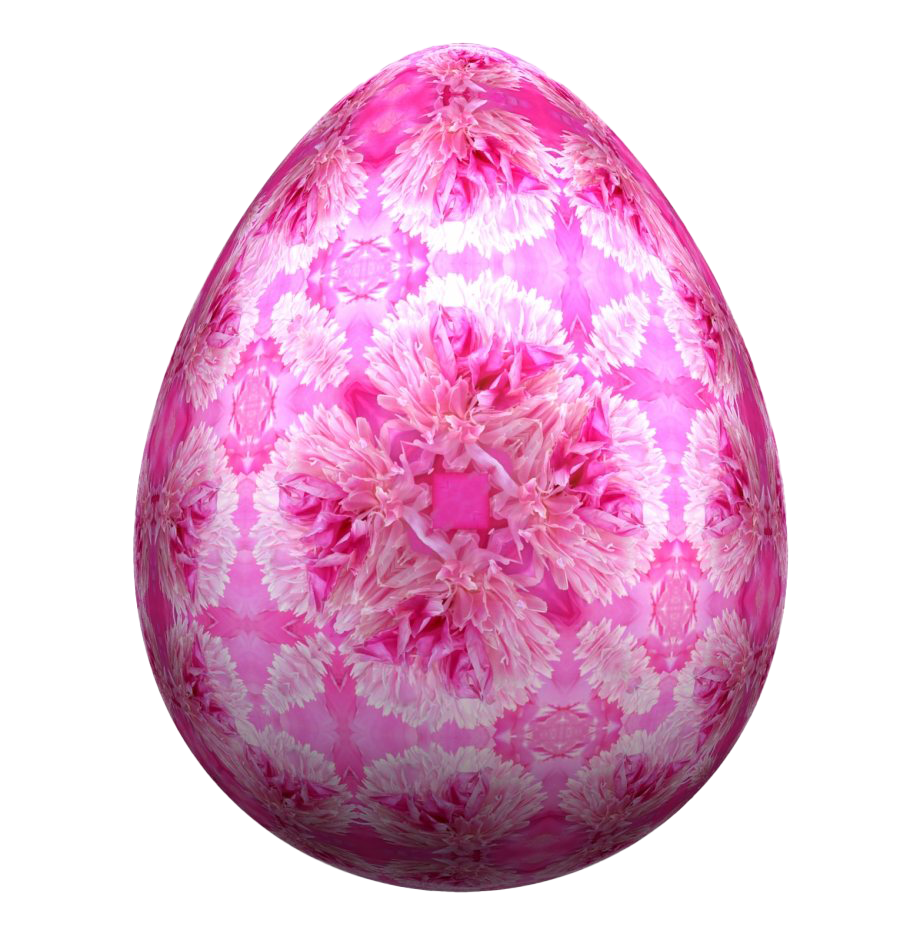 Розовое пасхальное яйцо PNG прозрачное изображение