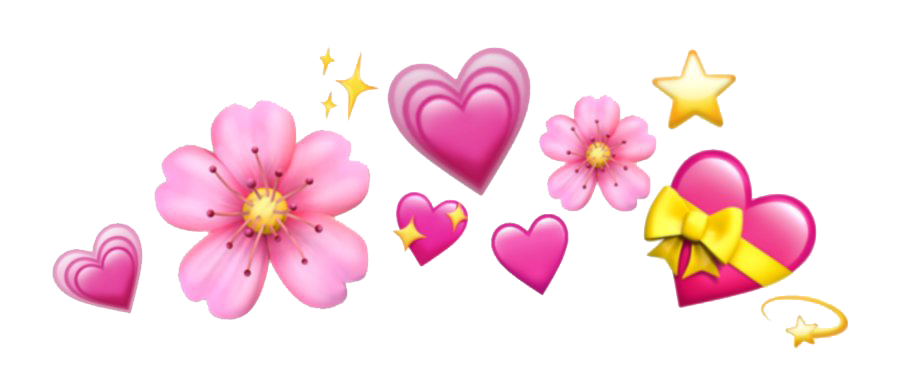 Coração rosa emoji PNG Download grátis