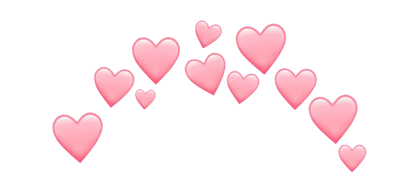 Roze hart emoji PNG HD