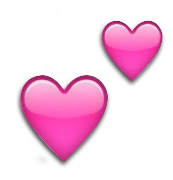 Pink Heart Emoji PNG photo