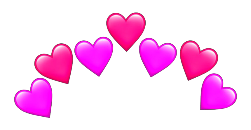 Coração rosa emoji PNG fotos