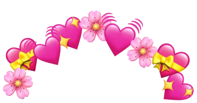 Розовое сердце emoji PNG pic