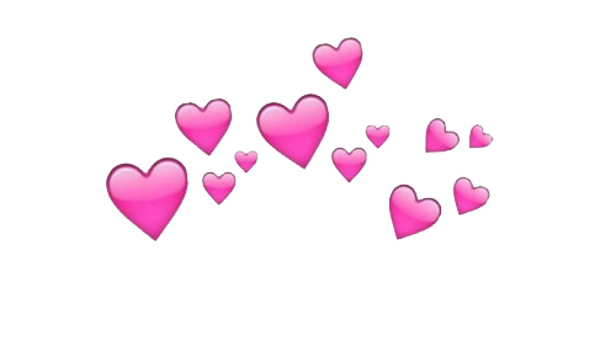 Rosa corazón Emoji PNG Transparent HD Photo