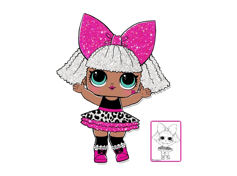 Pink LOL Doll PNG Clipart