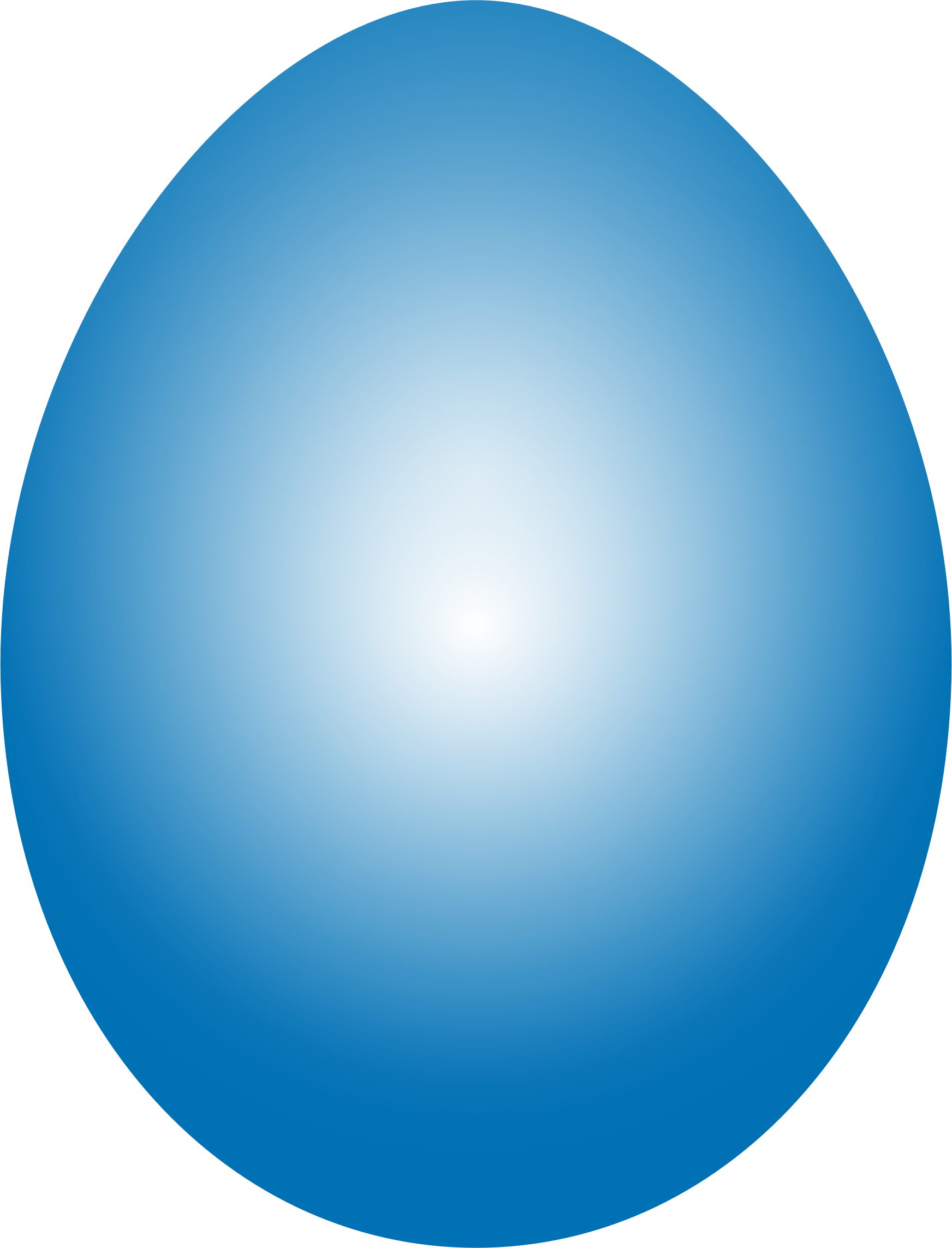 Plain Blue Easter Egg PNG Photos
