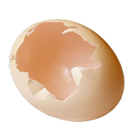 Plain Cracked Easter Egg PNG Image
