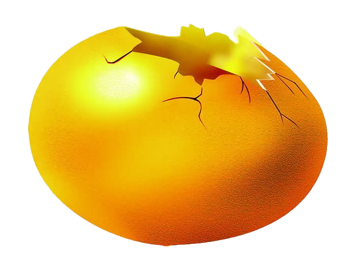 Plain Cracked Easter Egg PNG Pic