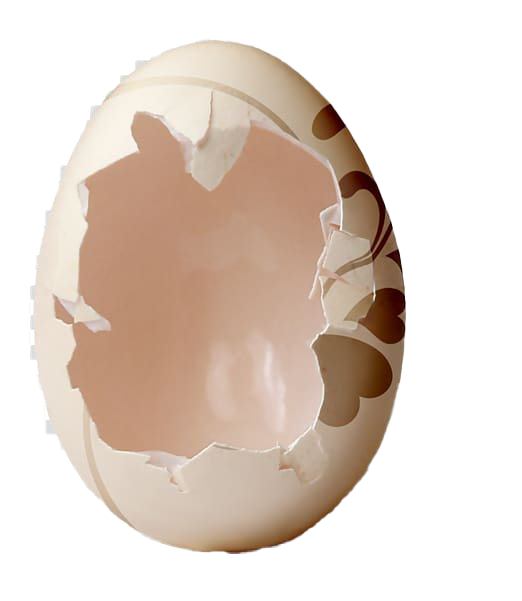 Plain Cracked Easter Egg PNG Transparent Image