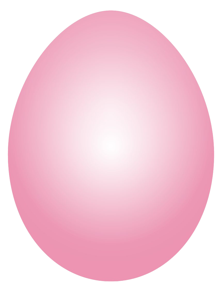 Düz Pembe Paskalya Yumurta PNG Dosyası