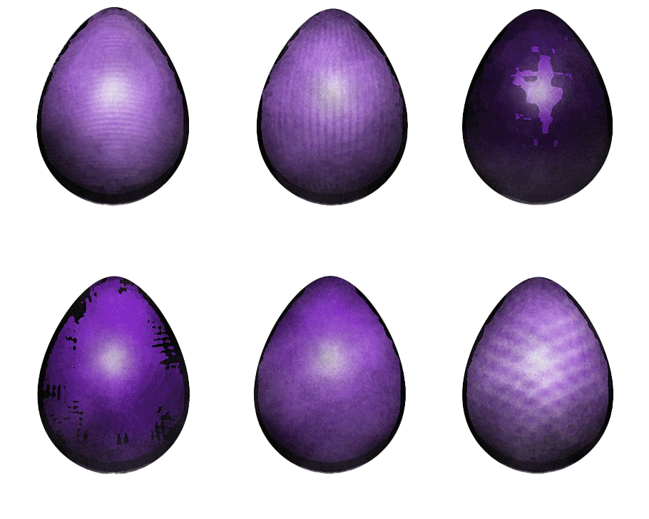 Plain Purple Easter Egg PNG Photos