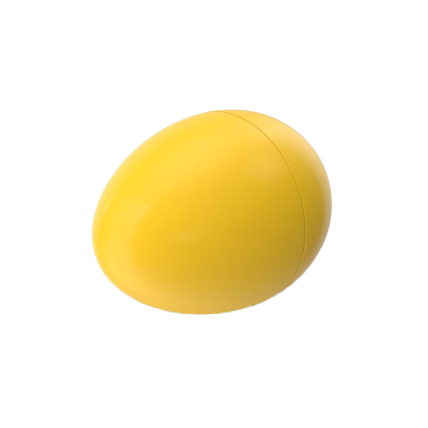 Imagen de PNG de huevo de Pascua amarillo liso