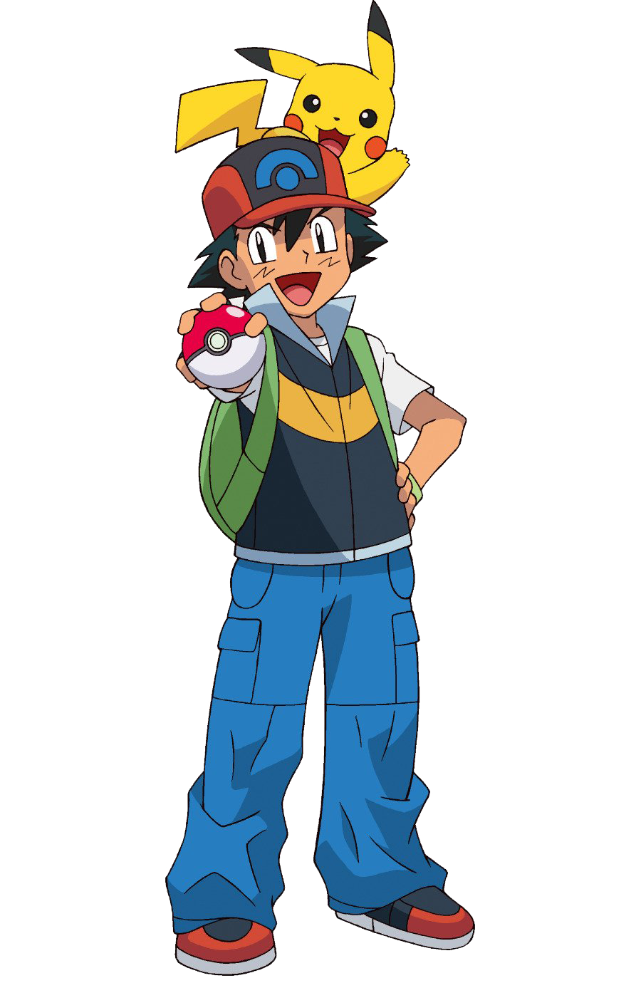 Pokemon Ash Ketchum PNG Прозрачное изображение