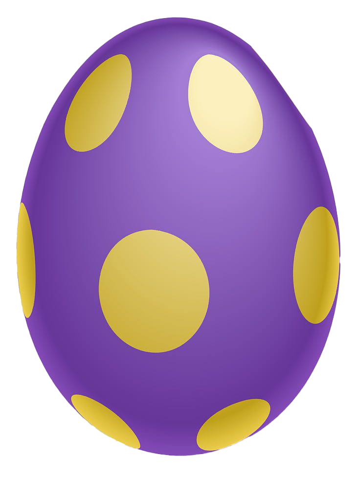 Фиолетовое пасхальное яйцо PNG Image
