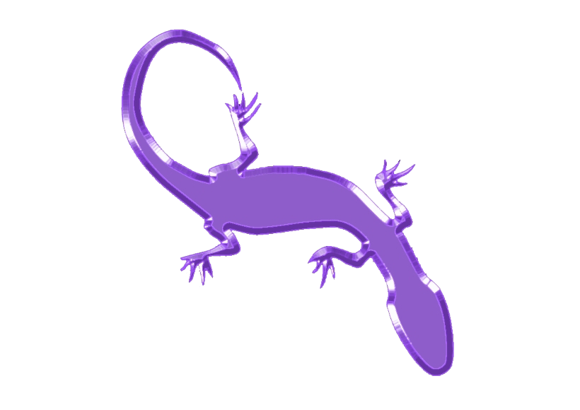 Purple Lizard PNG File