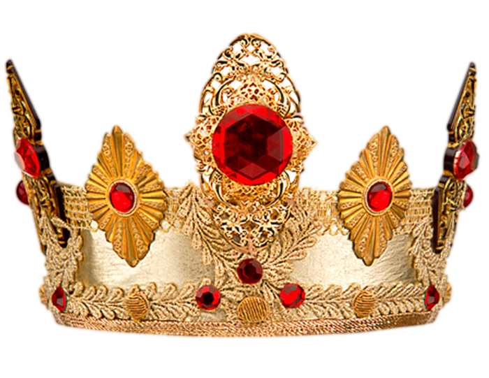Reina Crown Golden PNG Clipart