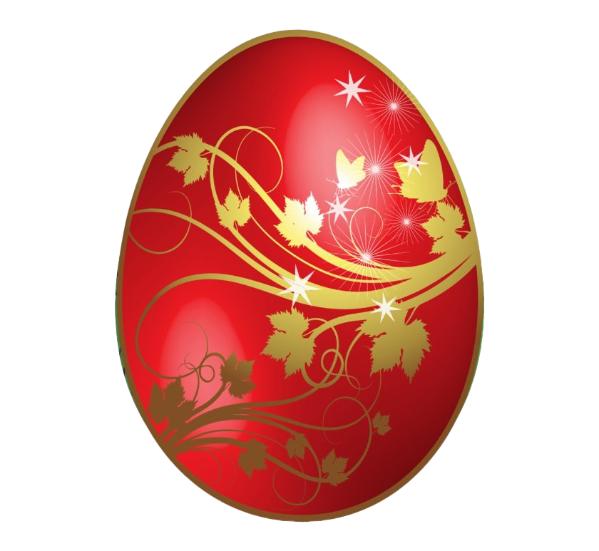 Imagen de PNG de huevo de Pascua Roja