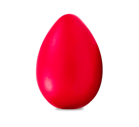 Foto de PNG de ovo de páscoa vermelha