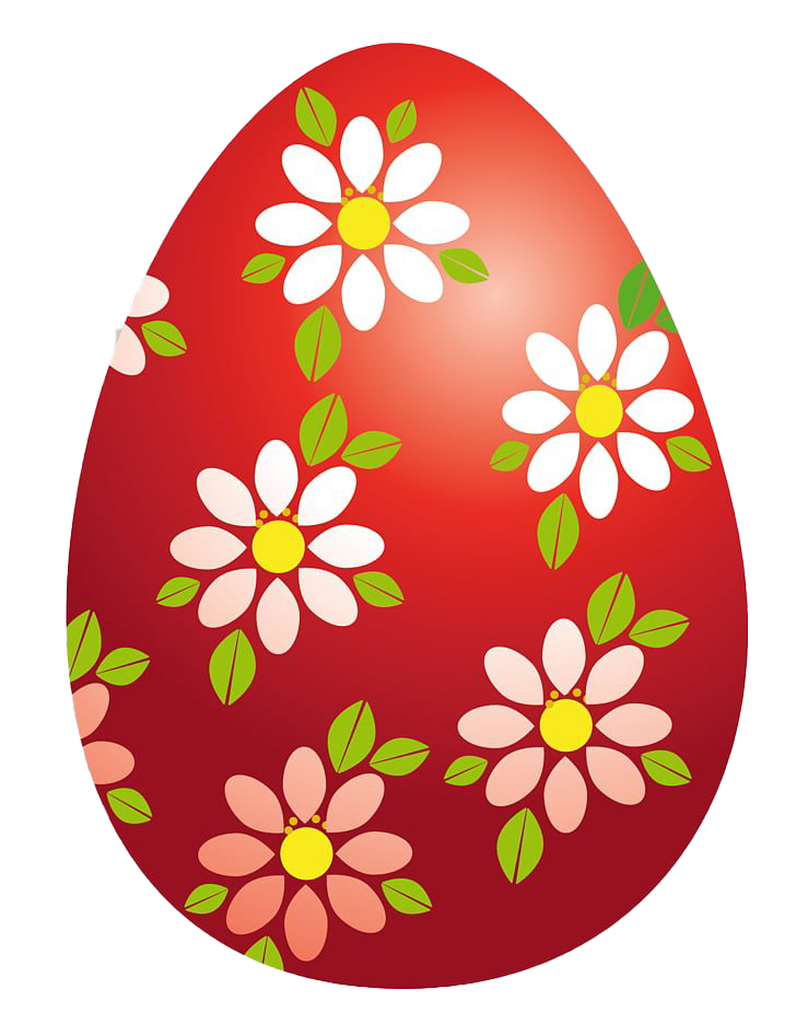 Huevo de Pascua Rojo PNG PNG