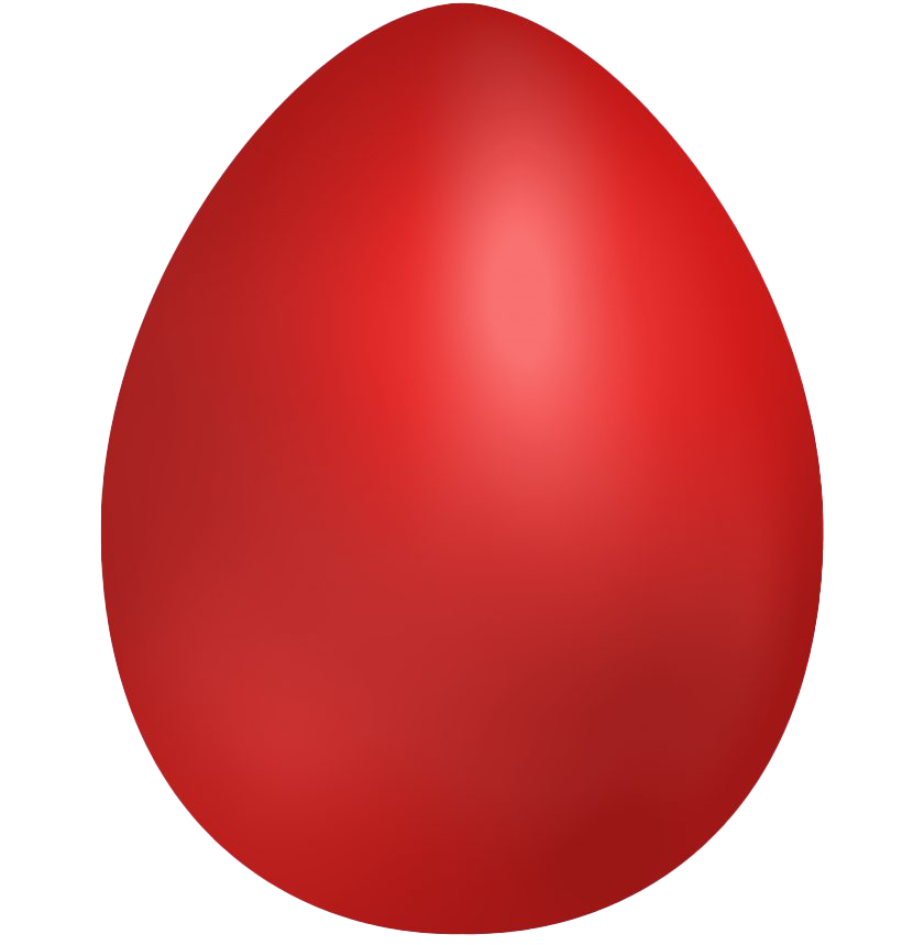 Œuf de Pâques rouges PNG Transparent Picture