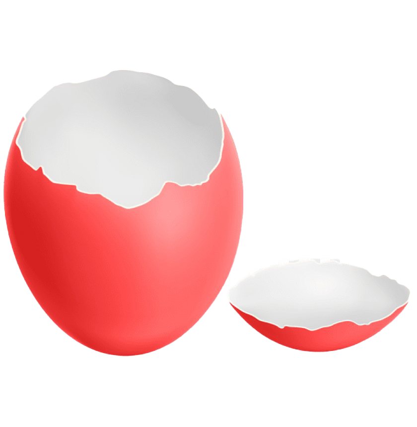 Huevo de Pascua Rojo PNG Transparente
