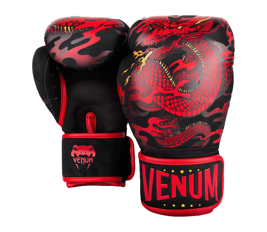 Red Venum Boxing Gloves Transparent PNG