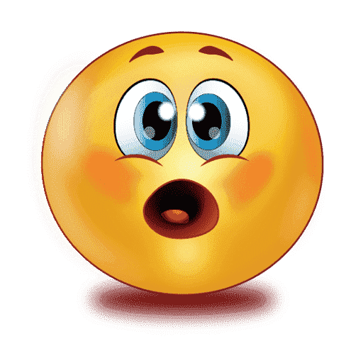 Shocked Emoji PNG HD