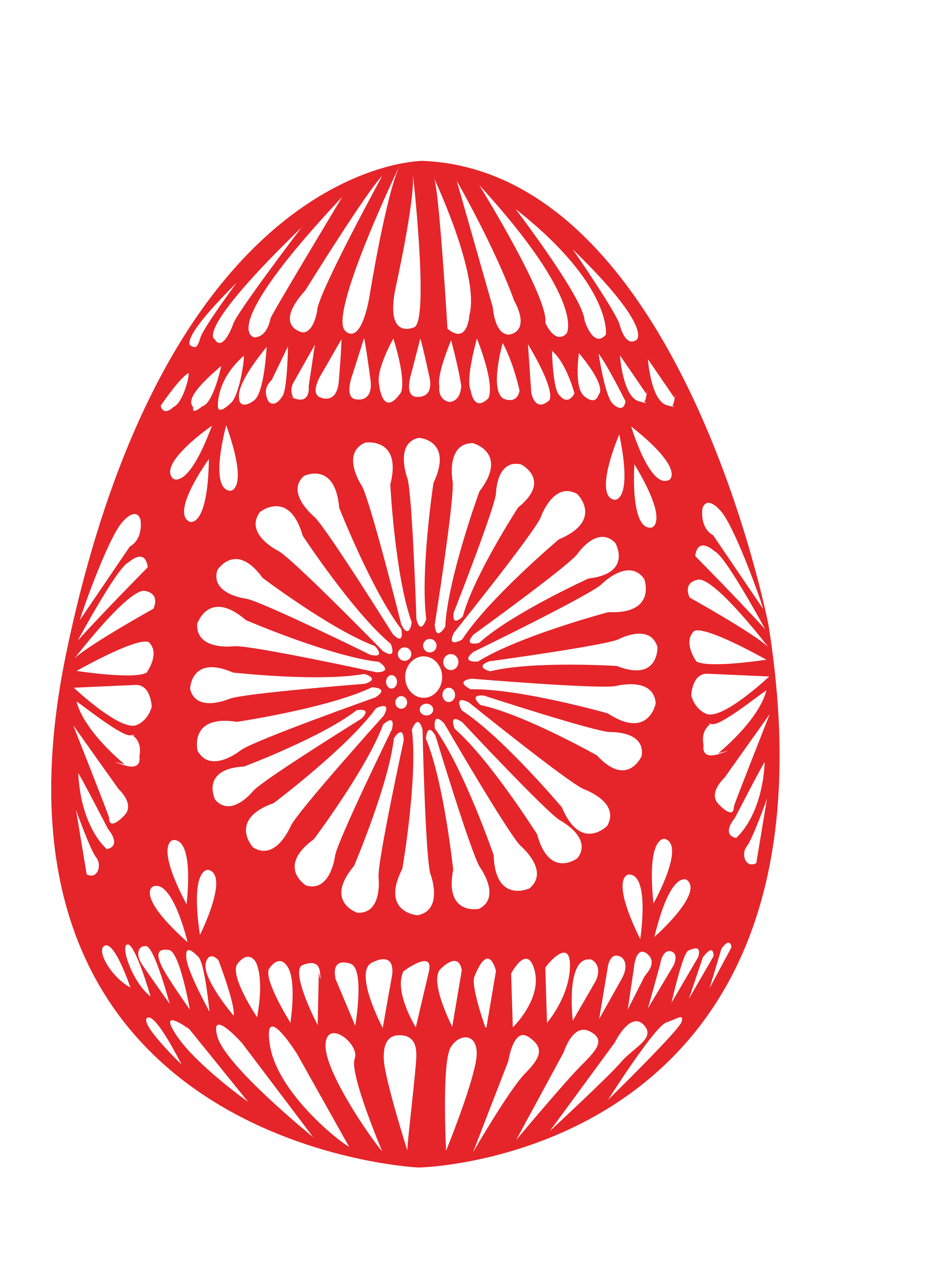 Single Easter Egg PNG Background Image