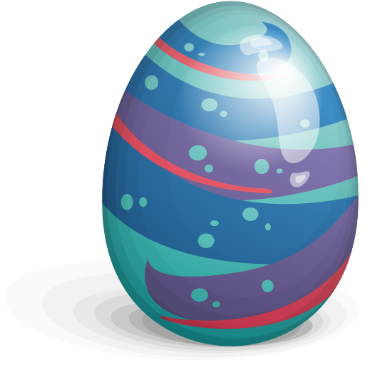 Voleto huevo de Pascua PNG transparente