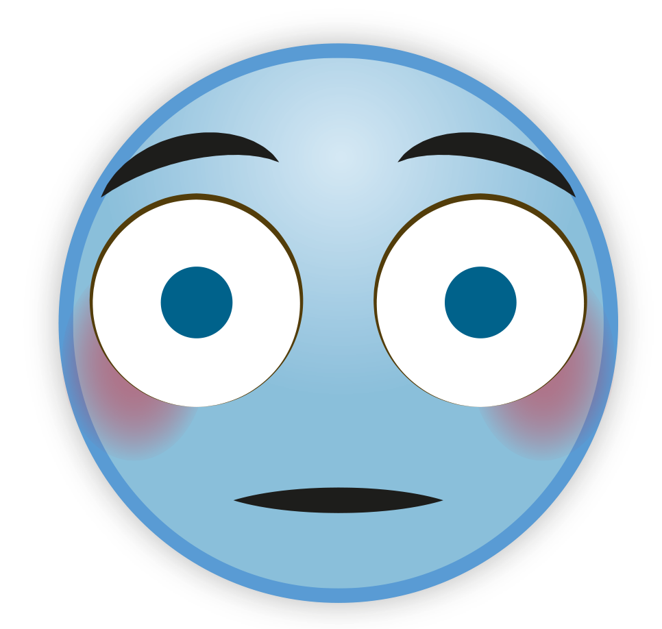 Sky Blue Emoji PNG ملف
