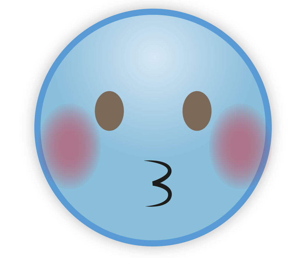 Sky Blue Emoji PNG Free Download