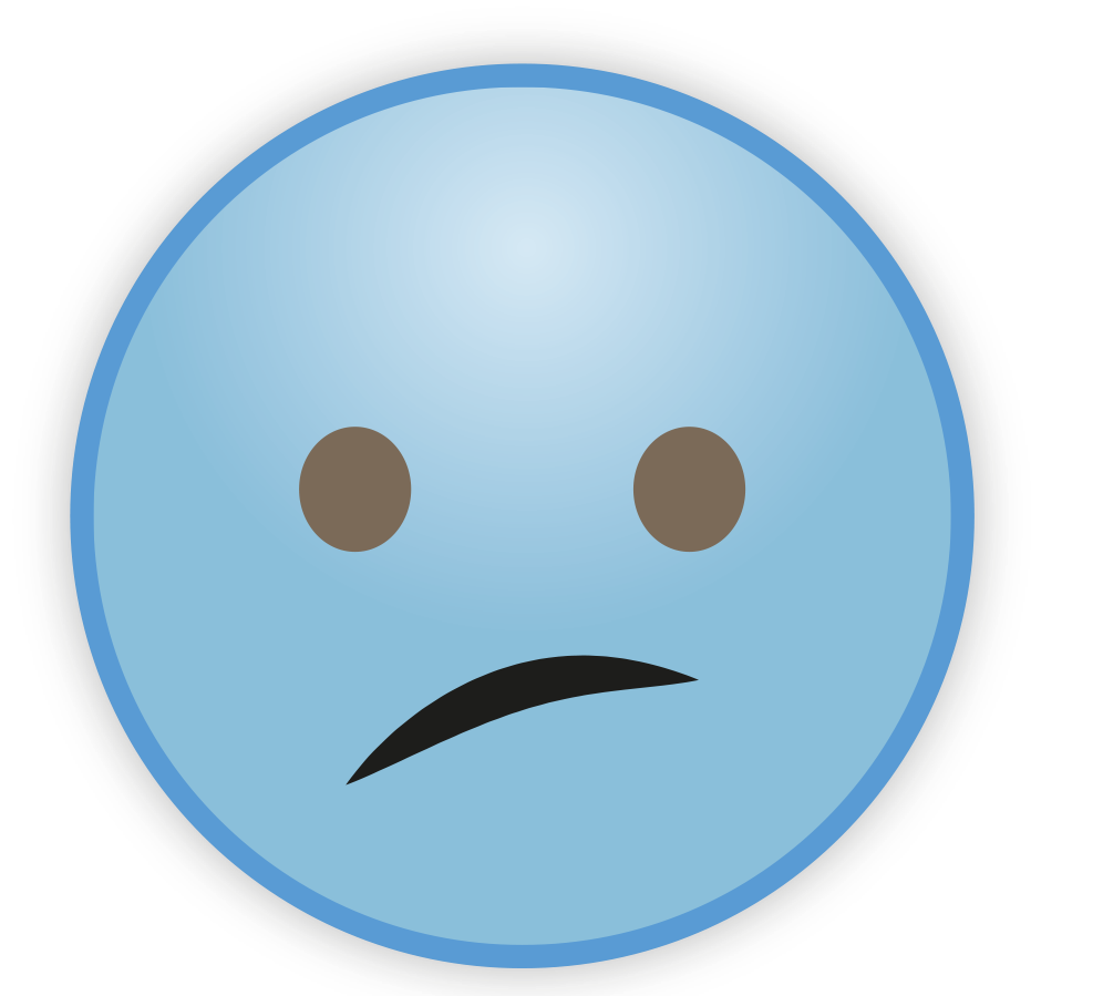 Sky Blue Emoji PNG Transparent Image